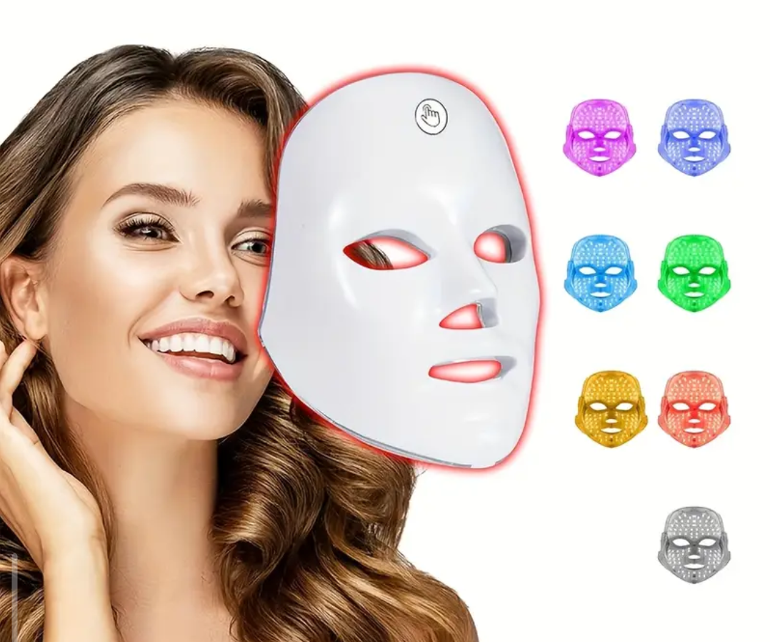 LED Yüz Maskesi – Işık Terapili Cilt Bakım Cihazı | Kırışıklık, Akne, Leke Giderici