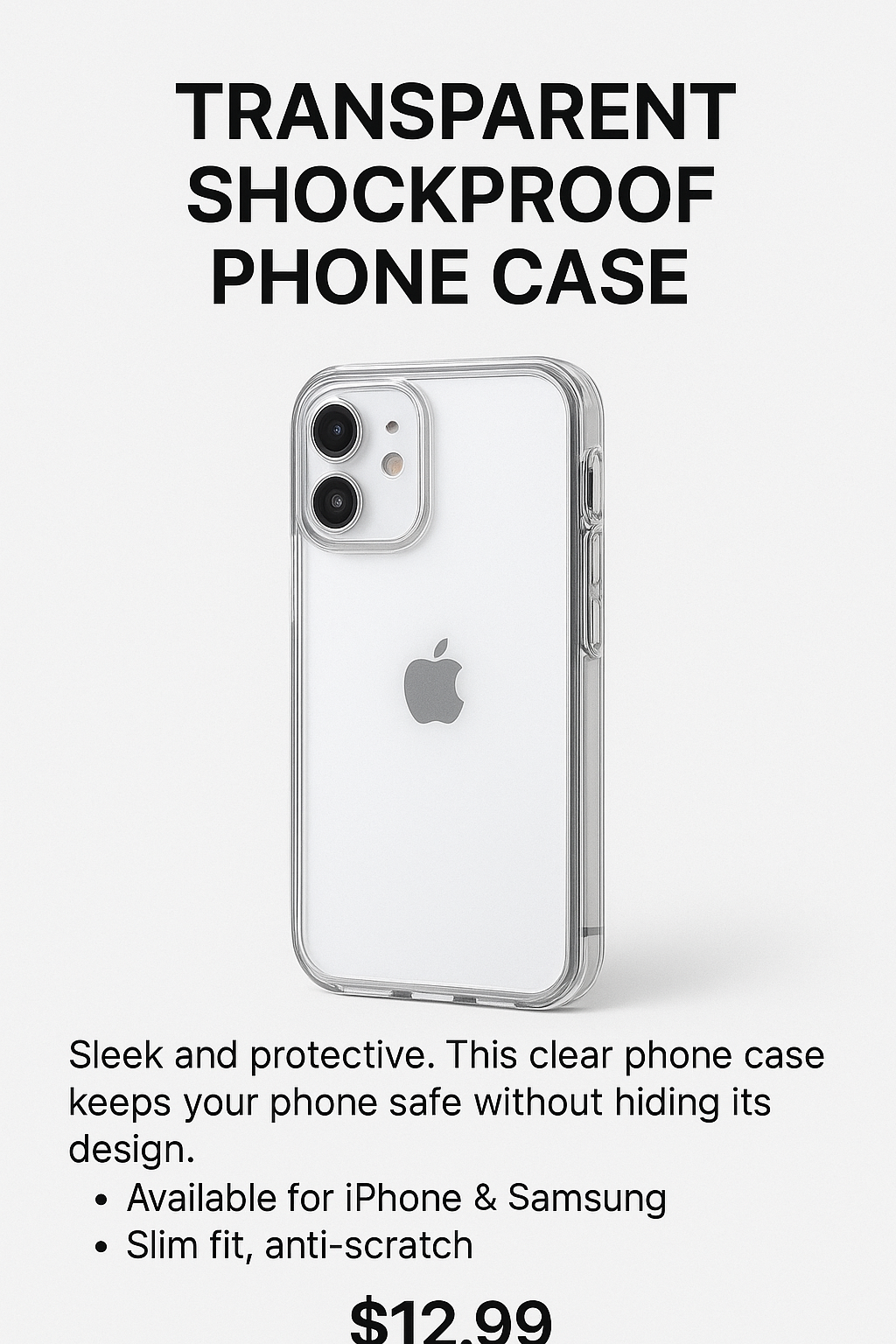 Transparent Shockproof Phone Case