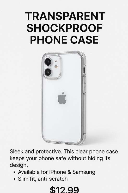 Transparent Shockproof Phone Case